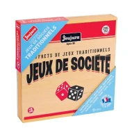 JEUJURA Coffret de Jeux de société traditionnels - Coffret en bois(m-6)