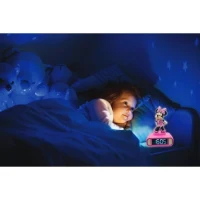 Réveil digital Minnie 3D avec veilleuse lumineuse et effets sonores - LEXIBOOK - Pile - Rose et noir(m-4)