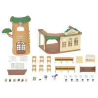 SYLVANIAN FAMILIES - 5105 - L'école de la foret - La creche, l'école(m-4)