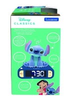 LEXIBOOK - Réveil veilleuse Stitch - Sons et mélodies, écran LCD rétro-éclairé et lumineux - Bleu(m-3)
