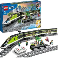 LEGO City Le Train de Voyageurs Express - Jouet de Train Télécommandé - Phares Fonctionnels - Enfants 7 Ans(m-1)