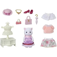 SYLVANIAN FAMILIES - 5461 - La valisette de mode et grande soeur chat persan - Le village(m-3)