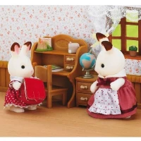 Bureau pour enfant Sylvanian Families - Soeur Lapin Chocolat - Accessoires inclus(m-1)