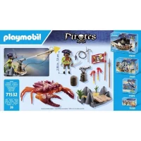 PLAYMOBIL 71532 Pirate et crabe géant, Les Pirates, 26 pieces, Des 4 ans(m-5)