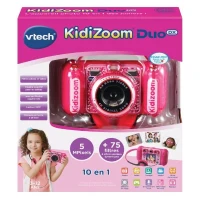 Appareil photo enfant - VTECH - Kidizoom Duo DX Rose - 75 filtres dynamiques - 5 jeux en réalité augmentée(m-3)