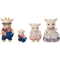 Figurines miniatures - SYLVANIAN FAMILIES - La famille Chevre - 4 personnages articulés et habillés avec soin(m-2)