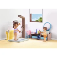 PLAYMOBIL 71611 Salle de bains avec douche et baignoire, My Life, Maison d'architecte, 55 pieces, Des 4 ans(m-3)