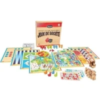 JEUJURA Coffret de Jeux de société traditionnels - Coffret en bois(m-1)