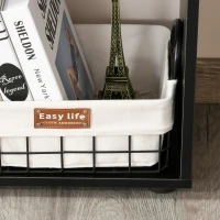 HOMCOM 8-Tier Freestanding Bookcase w/ Melamine Surface Anti-Tipping Foot Pads Home Display Storage Grid Stand Bedroom Living Room Furniture Modern Style - Black(m-11)