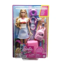 Barbie-Barbie en Voyage-Coffret avec chiot et accessoires HJY18(m-2)