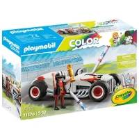 PLAYMOBIL Color 71376 Voiture de course, Crée de nouvelles histoires a tes couleurs, 20 pieces, Des 5 ans(m-1)