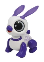 Power Rabbit Mini - Robot lapin avec effets lumineux et sonores, contrôle par claquement de main, répétition(m-1)