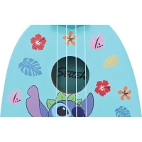 Ukulélé Stitch, Environ 53cm, Bois, 6 cordes en Nylon, Guide fourni, Lexibook(m-4)