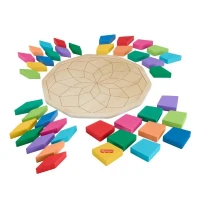 Fisher-Price-Puzzle Mandala en Bois-Puzzle 40 pieces motif géométrique HXT94(m-1)