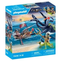 PLAYMOBIL 71419 Pirate avec pieuvre géante, Les Pirates, 44 pieces, Des 4 ans(m-1)