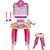 Jouet de beauté - KLEIN - Centre de beauté Barbie Happy Vibes - Complet avec de nombreux accessoires et lumiere.(m-5)