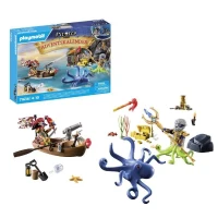 PLAYMOBIL 71636 Calendrier l'Avent Pirate, 24 surprises, 98 pieces, Des 4 ans(m-6)
