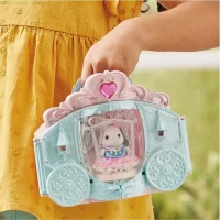 Coffret de Jeu - SYLVANIAN FAMILIES - Dressing de Princesse - Carrosse et Fille Lapin Neige(m-5)