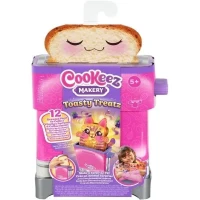 Toasty Treatz - MOOSE TOYS - COOKEEZ MAKERY - Peluche parfumée en forme de toast, grille-pain interactif, Modele peluche aléatoire(m-6)