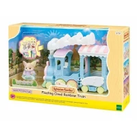 Train a vapeur pour enfant - SYLVANIAN FAMILIES - Bébé Fennec inclus - Sieges animés - Jusqu'a 5 personnages(m-1)