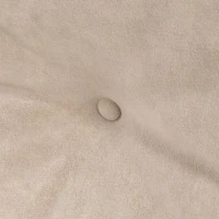 HOMCOM Divano Letto 3 in 1 in Tessuto Effetto Velluto con Schienale Regolabile e 2 Cuscini, 102x73x81 cm, Beige(m-9)