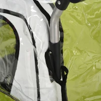 HOMCOM Husă de ploaie pentru remorci de bicicletă pentru copii, cu fereastră, 76 x 61 x 61 cm, transparent(m-4)