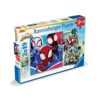 Puzzles 3x49 pieces Spidey, le lanceur de toile, Spiderman, Des 5 ans, 00005730, Ravensburger(m-5)