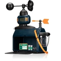 Station météo extérieure - FREEK VONK x BRESSER : Mesurez la température, la pluie, et le vent avec écran LCD(m-4)