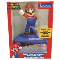 Réveil veilleuse digital LEXIBOOK - Super Mario - 3D lumineux et sonore - Bleu et rouge - Enfant(m-5)