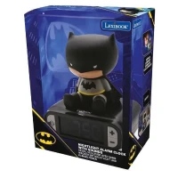 Réveil veilleuse digital LEXIBOOK - Batman - 3D lumineux et sonore - Noir - Enfant(m-3)