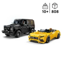 LEGO Speed Champions 76924 Mercedes-AMG G 63 et Mercedes-AMG SL 63, voitures a construire(m-2)