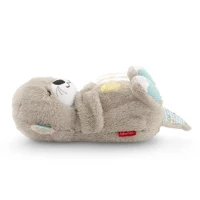 Fisher-Price - Ma Loutre Câlins Bonne Nuit - Peluche Veilleuse Bébé Musicale et Lumineuse - Jouet d'Eveil - Des la naissance FXC66(m-2)
