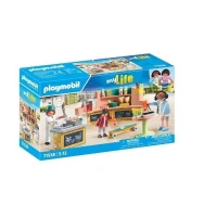 PLAYMOBIL 71538 Stand de restauration rapide, My Life, 54 pieces, Des 5 ans(m-1)