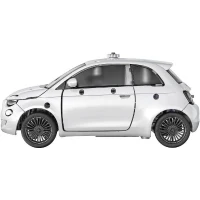 Clementoni - Coffret de construction Fiat 500 électrique - Application dispoonible - Fabriqué en Italie(m-5)