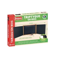 Tableau Triptyque en Bois JEUJURA - Teinté Chene 59 x 46 cms(m-4)