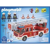 PLAYMOBIL 9463 Camion de pompiers, Avec échelle pivotante, City Action, des 4 ans(m-3)