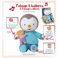 Peluche T'CHOUPI Raconte moi une histoire - JEMINI - ± 30 cm - Bleu - Enfant - Mixte(m-4)