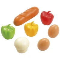 Jeu d'imitation commerçant - ECOIFFIER Chef - Chariot Marché - 7 produits frais - Fabrication française(m-2)