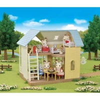 Coffret Le cottage au toit bleu - SYLVANIAN FAMILIES - 5671 - Pour Enfant de 5 ans et plus - Mobilier inclus(m-6)