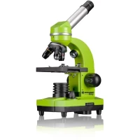 Microscope étudiant BIOLUX SEL - BRESSER JUNIOR - grossissement 40x-1600x - kit d'expérimentation - vert(m-5)