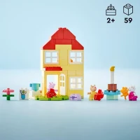 LEGO DUPLO 10433 La fete d'anniversaire chez Peppa Pig - Jouet a Construire des 2 Ans(m-4)