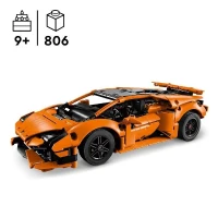 LEGO Technic 42196 Exclu Cdiscount Lamborghini Huracán Tecnica orange Voiture Jouet Pour Enfant de 9 Ans(m-2)