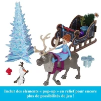 Calendrier de l'Avent La Reine des Neiges, 24 surprises avec poupées et accesssoires, Disney Frozen, Mattel, HWX20(m-3)