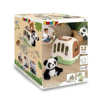 Smoby - Mallette vétérinaire - 1 peluche panda et de nombreux accessoires - Produit 2 en 1 : Cage de transport(m-6)