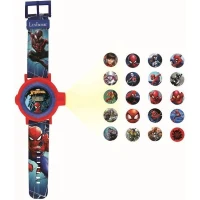 Montre digitale de projection Spider-Man - LEXIBOOK - 20 images - Bracelet ajustable - Des 3 ans(m-1)