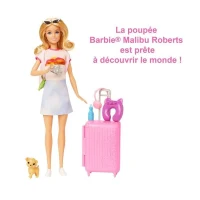 Barbie-Barbie en Voyage-Coffret avec chiot et accessoires HJY18(m-6)