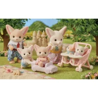 Poupée - SYLVANIAN FAMILIES - Famille Fennec - Multicolore - Articulée et habillée avec soin(m-6)