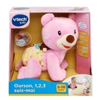 VTECH BABY - Ourson, 1,2,3 Suis-Moi - Rose(m-3)
