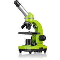 Microscope étudiant BIOLUX SEL - BRESSER JUNIOR - grossissement 40x-1600x - kit d'expérimentation - vert(m-2)