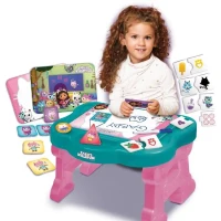 Table éducative - LISCIANI - Gabby's Dollhouse - Super Desk - Jeux logiques - Personnages animés - Activités ludiques(m-2)